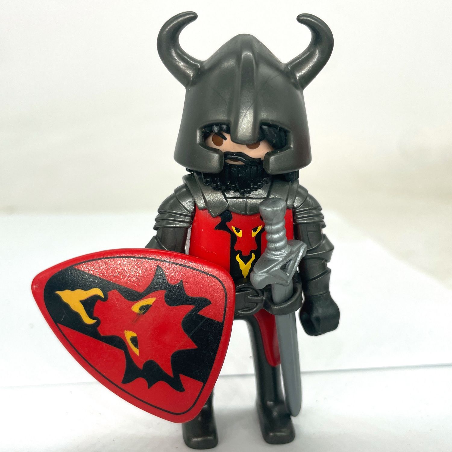 Playmobil chevalier dragon rouge