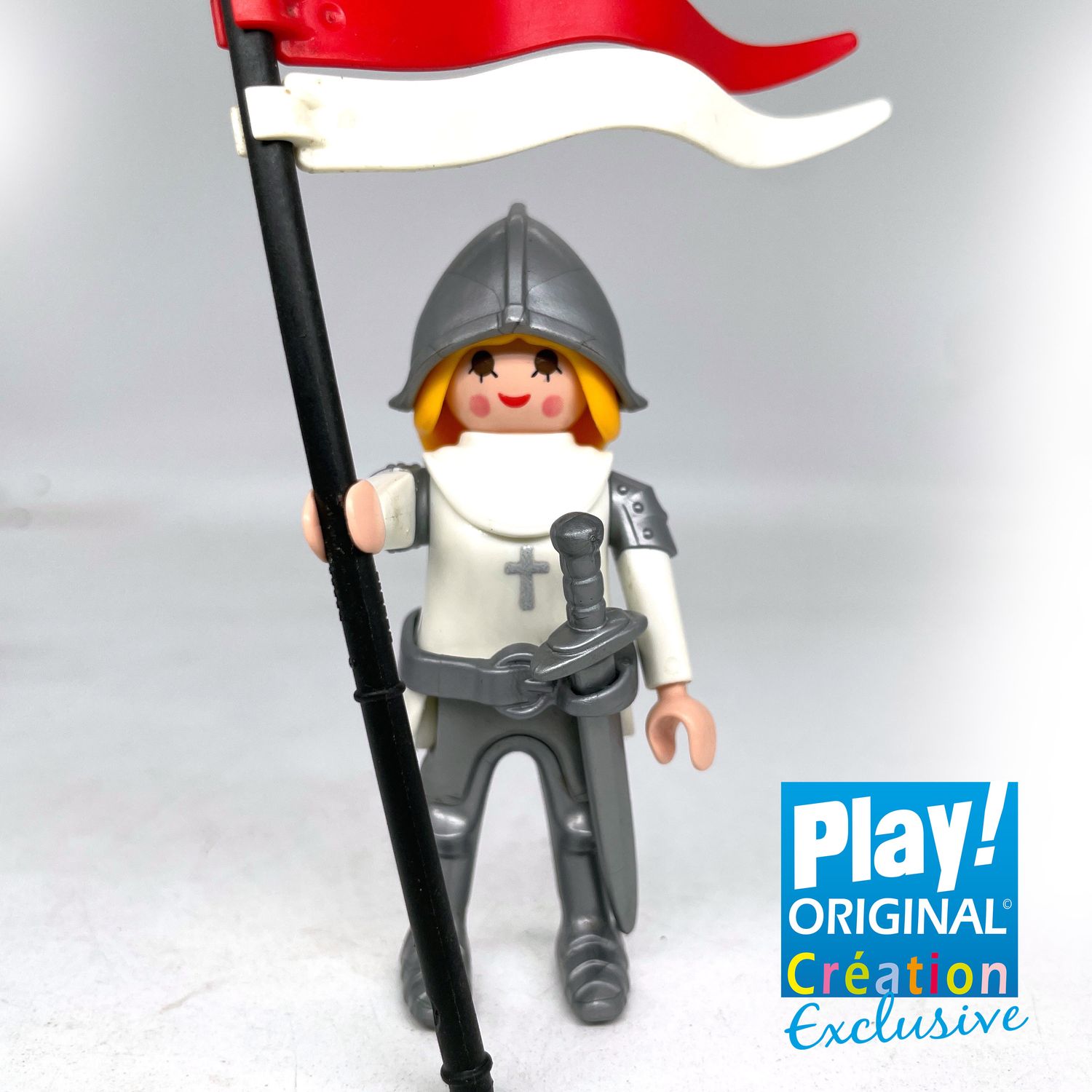 playmobil chevalier jeanne d'arc custom