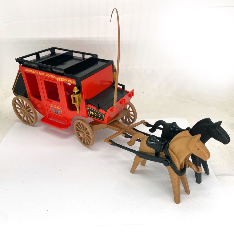 Playmobil diligence rouge