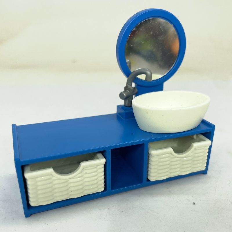 playmobil meuble lavabo bleu