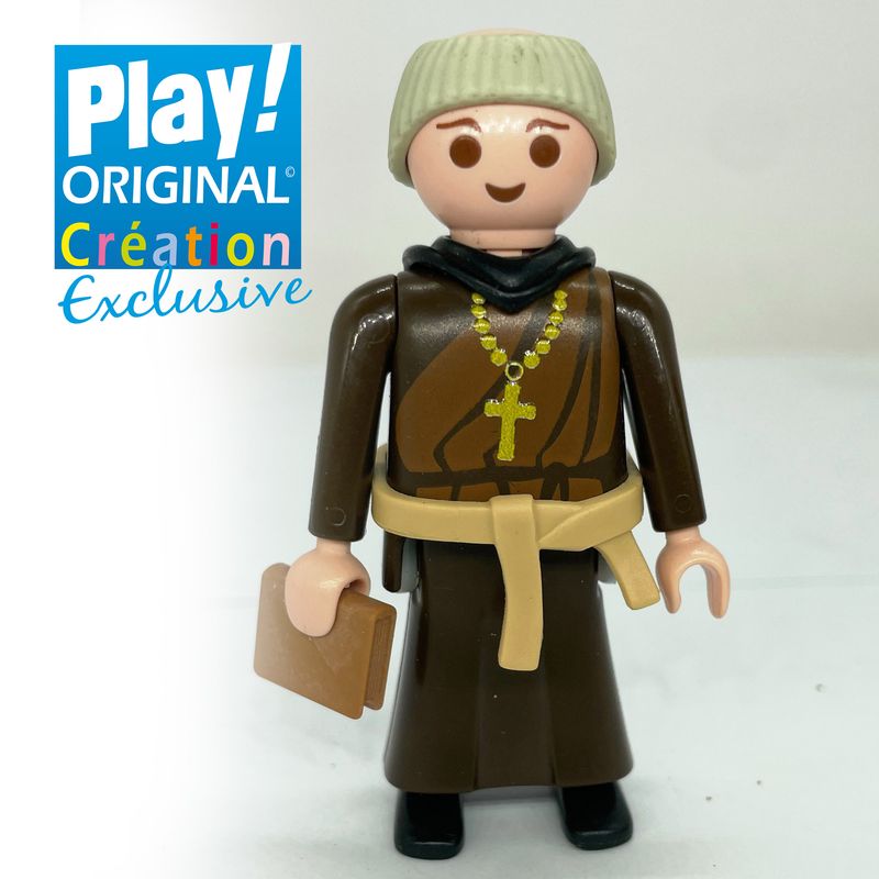 Playmobil moine marron custom