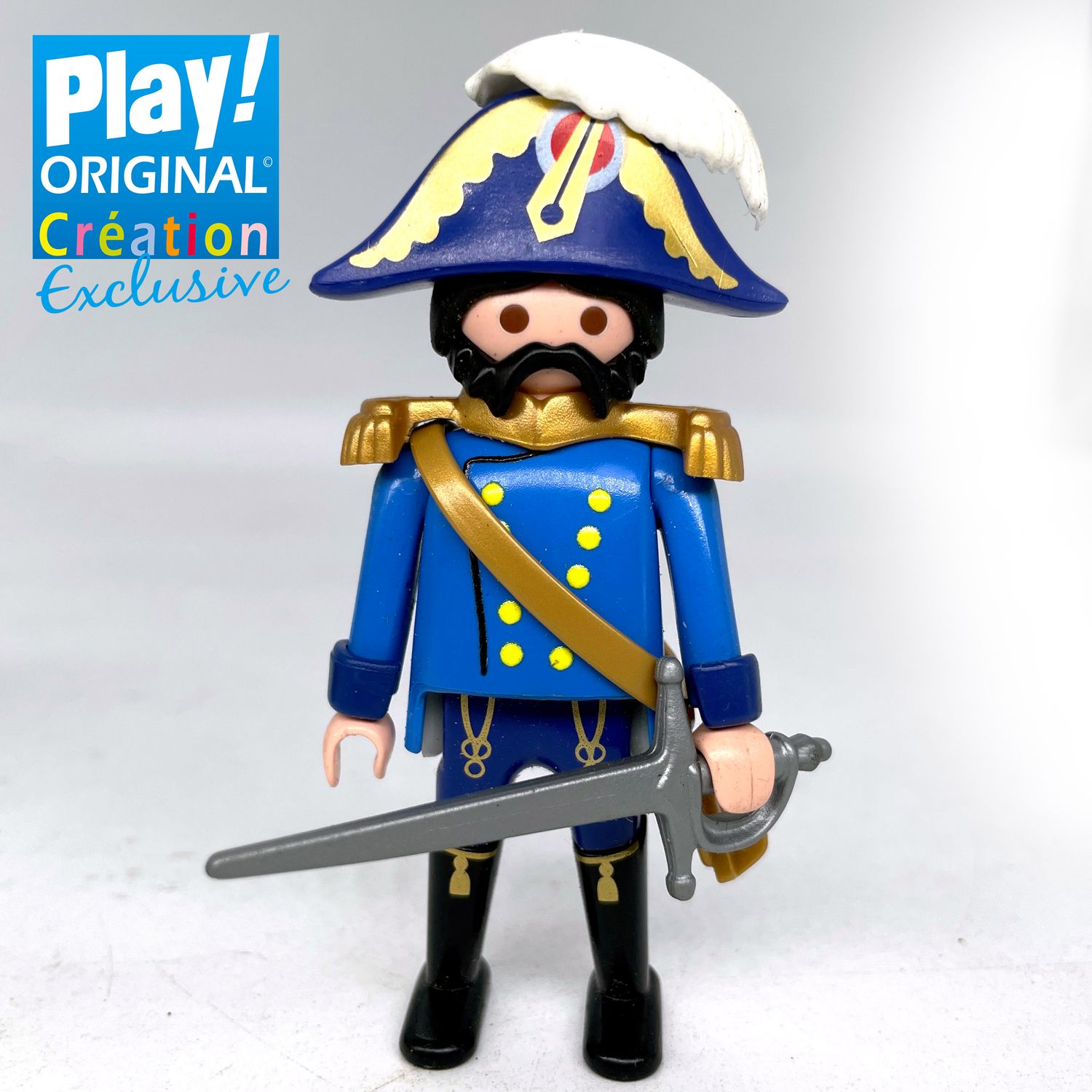 playmobil napoleonien hussard bleu