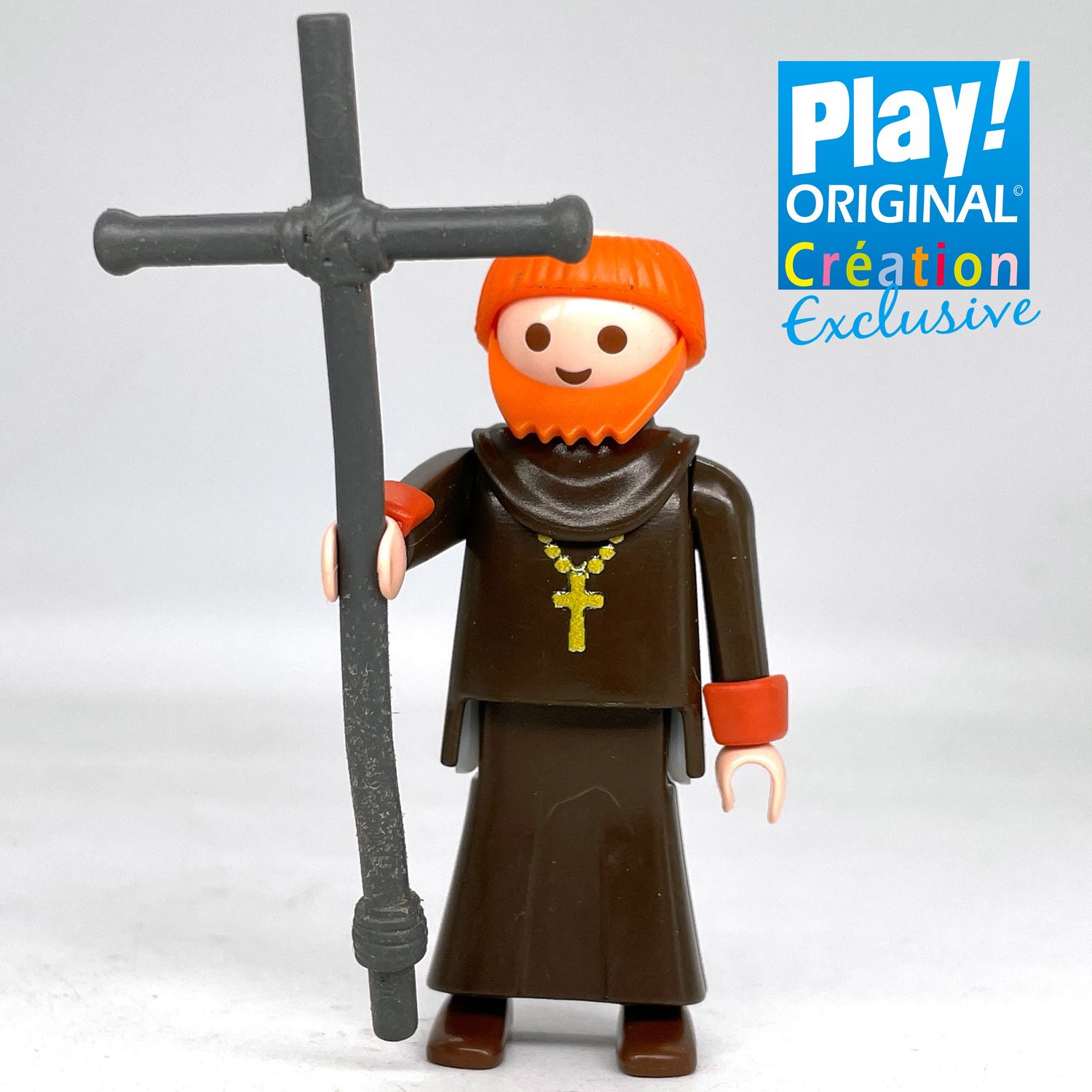 playmobil moine curé custom