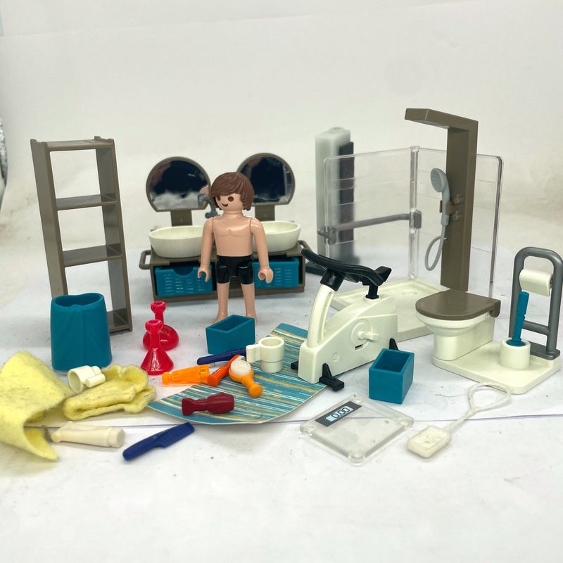 playmobil salle de bain équipée