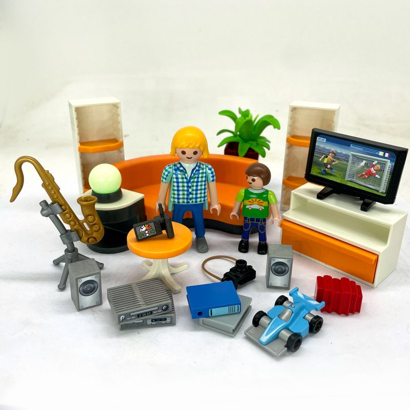 playmobil salon TV moderne