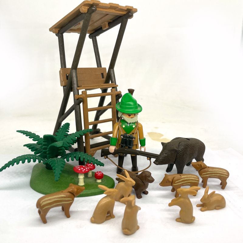 playmobil abri cabane du chasseur