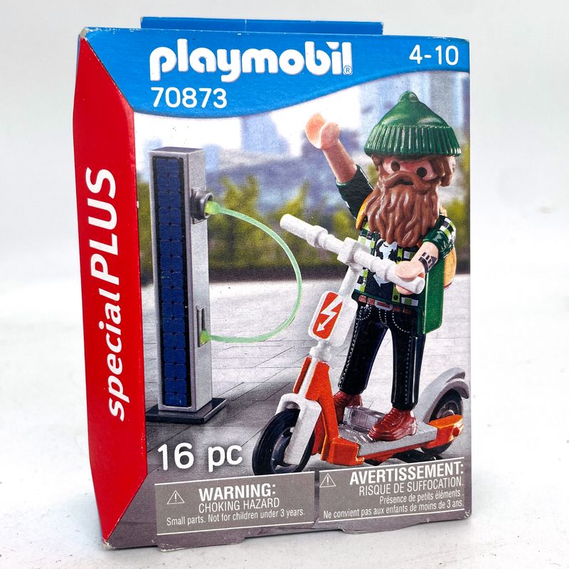 playmobil 70873 hipster patinette électrique