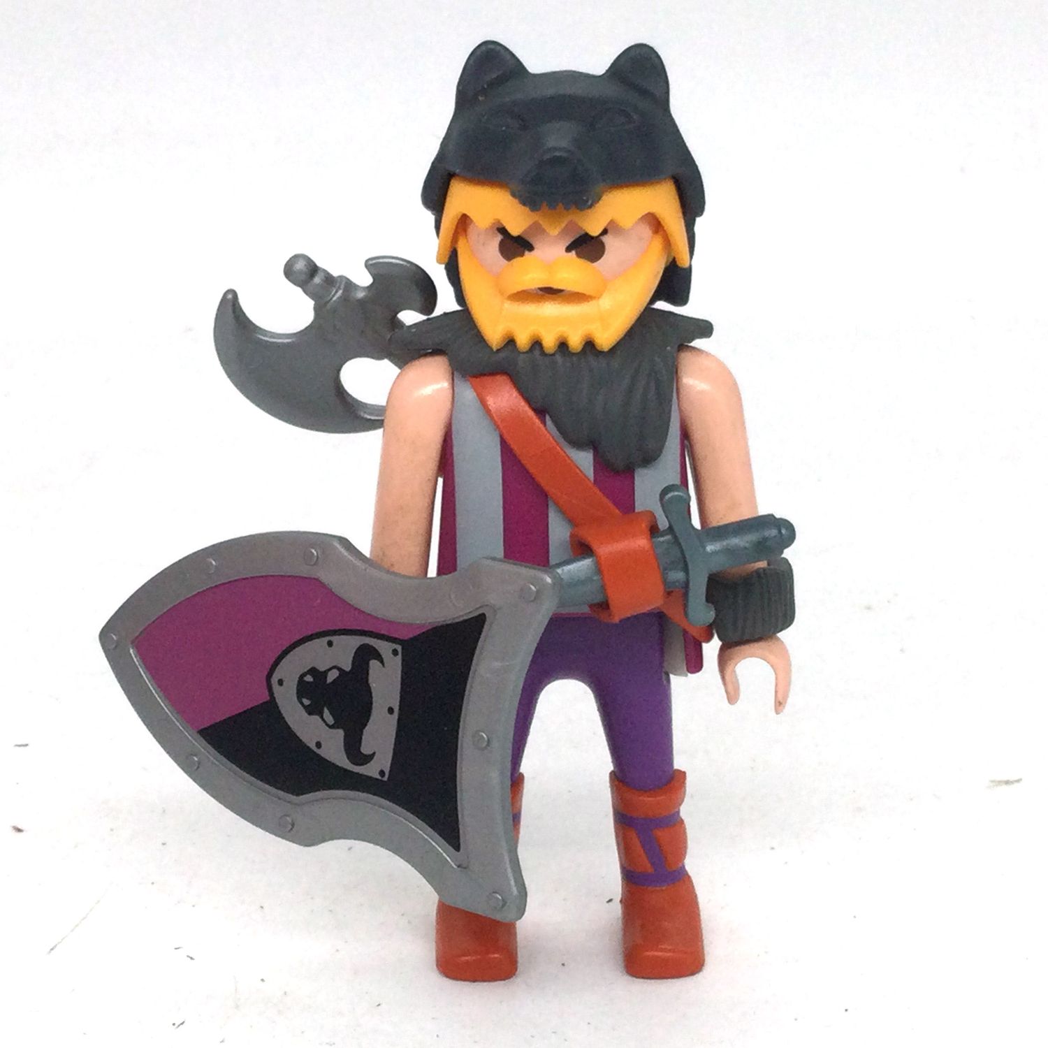 playmobil barbare violet loup