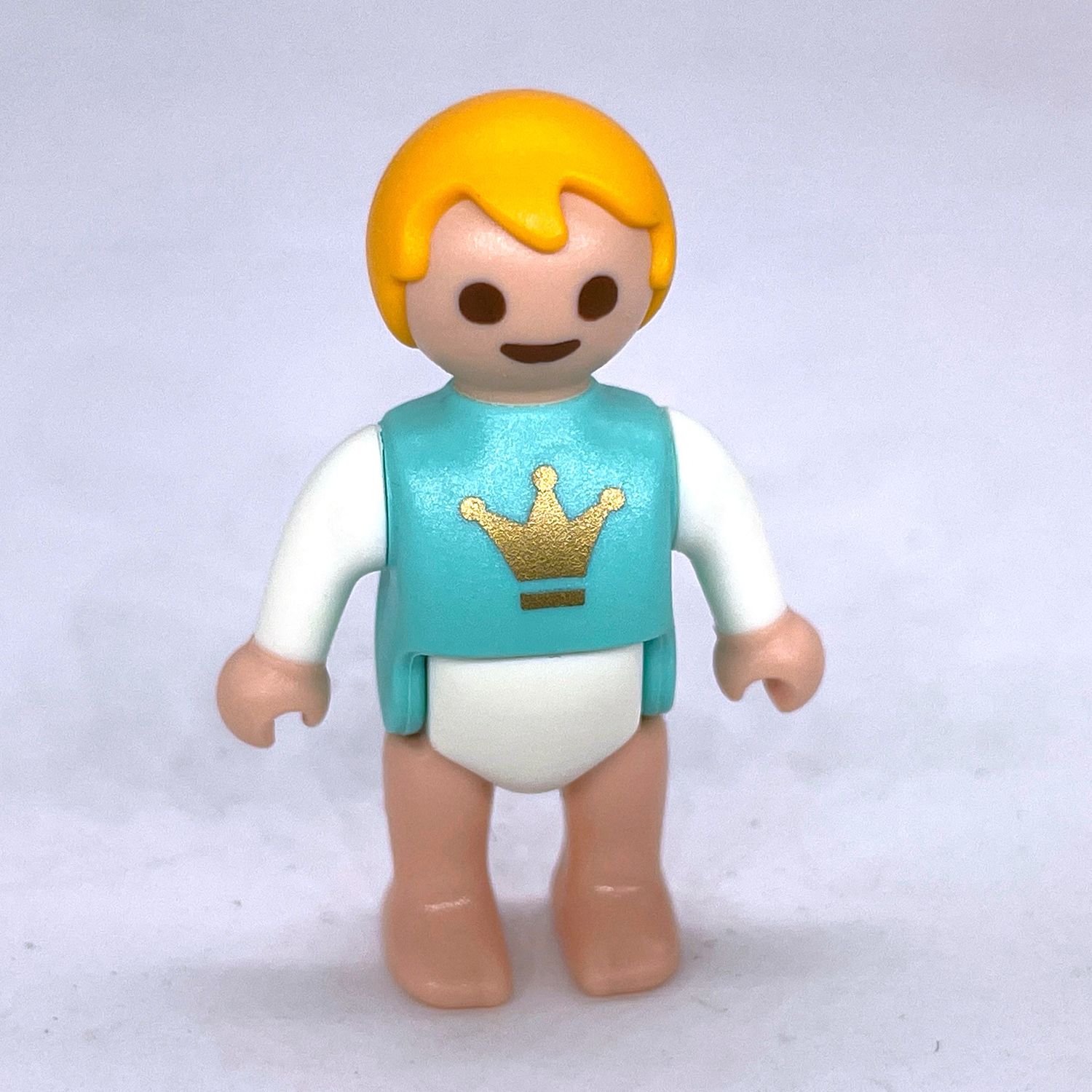 playmobil bébé bleu ciel couronne