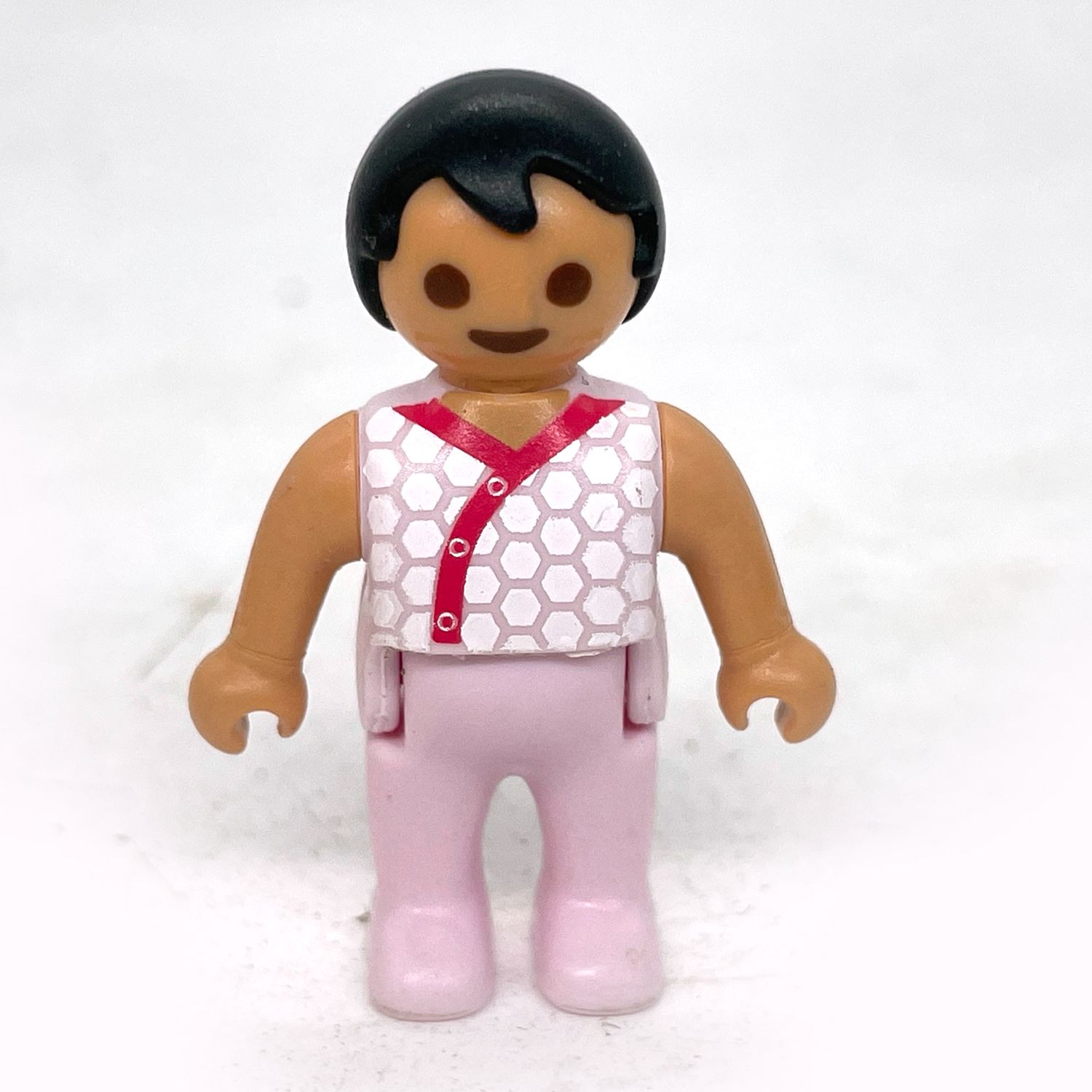 playmobil bébé layette rose
