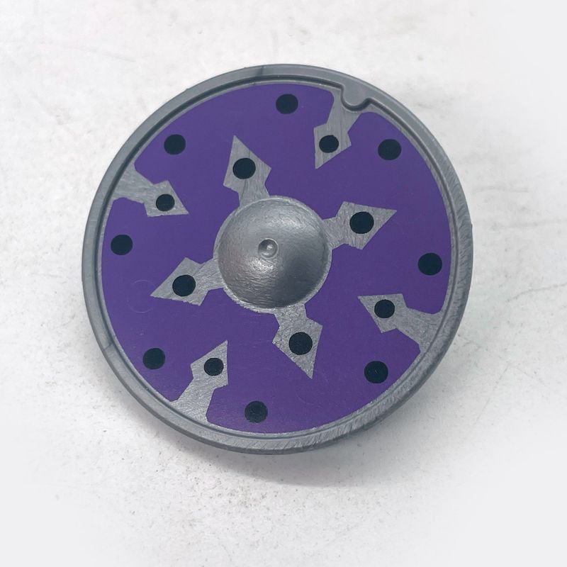 playmobil bouclier rond violet