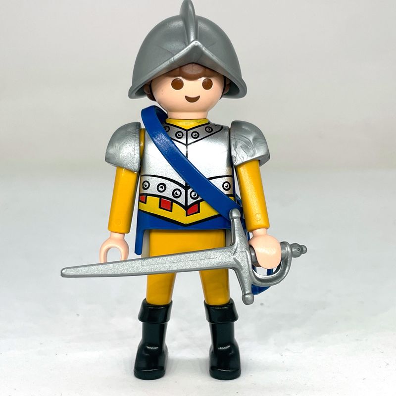playmobil conquistador argent jaune