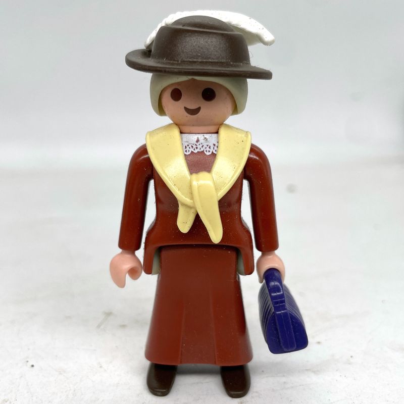 playmobil dame 1900 grand mère marron