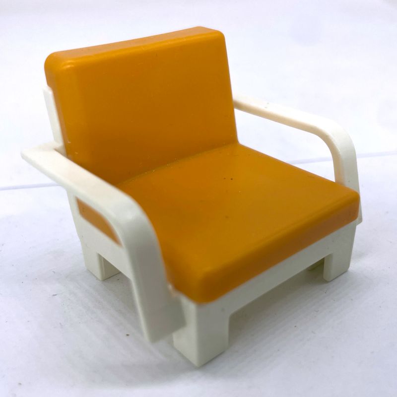 playmobil fauteuil cosu orangé
