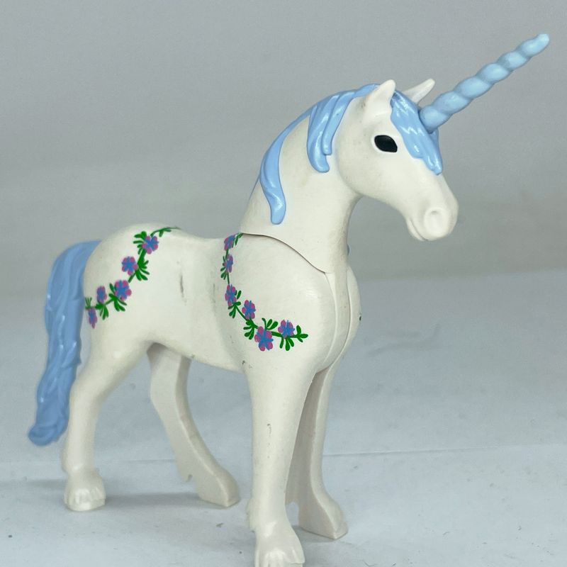 playmobil grande licorne bleu ciel