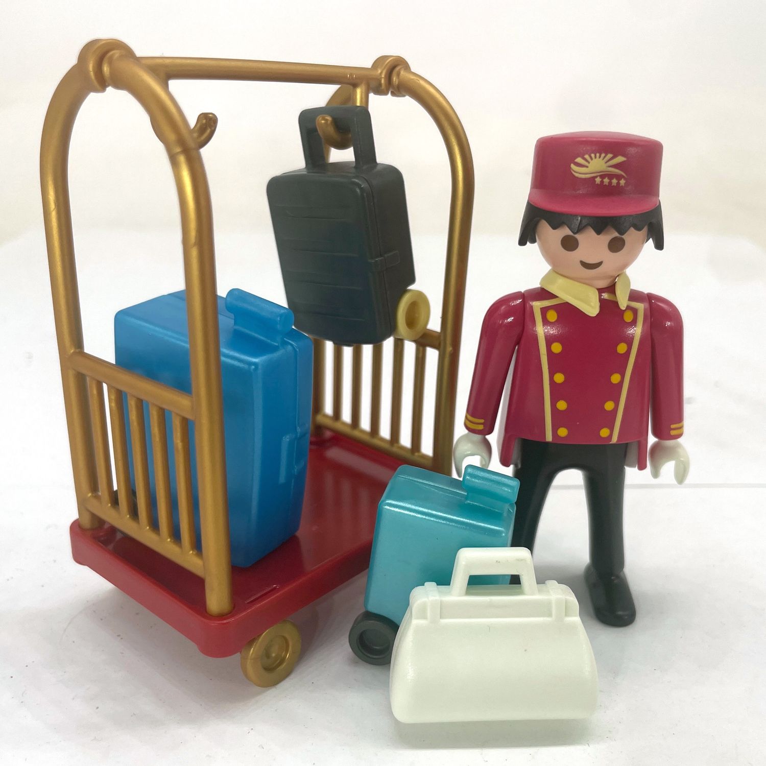 playmobil groom hôtel avec chariot