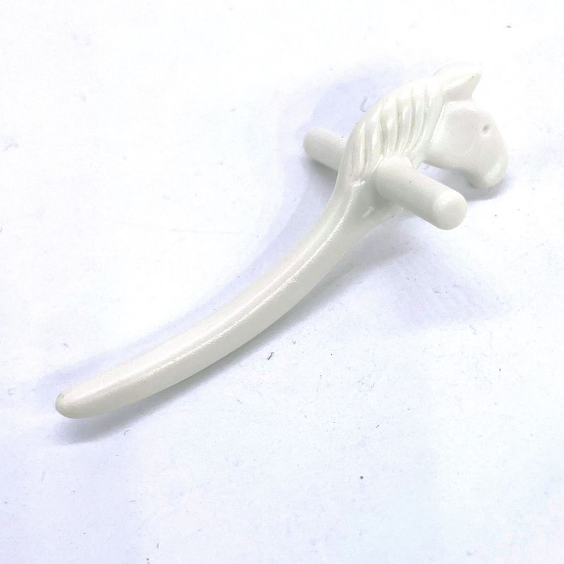 playmobil jouet cheval en bois blanc