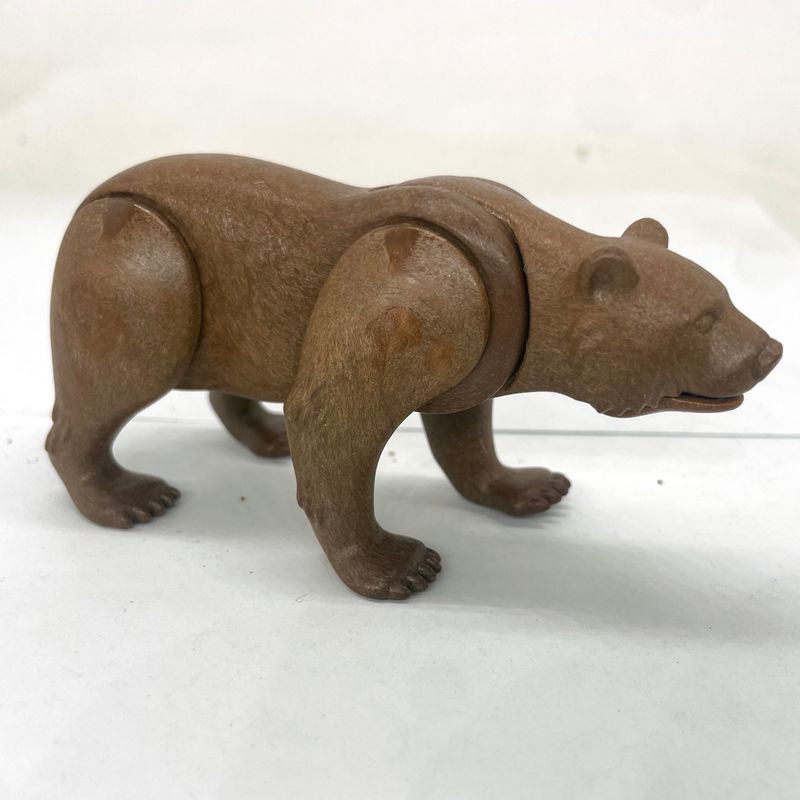 playmobil ours grizzli marron