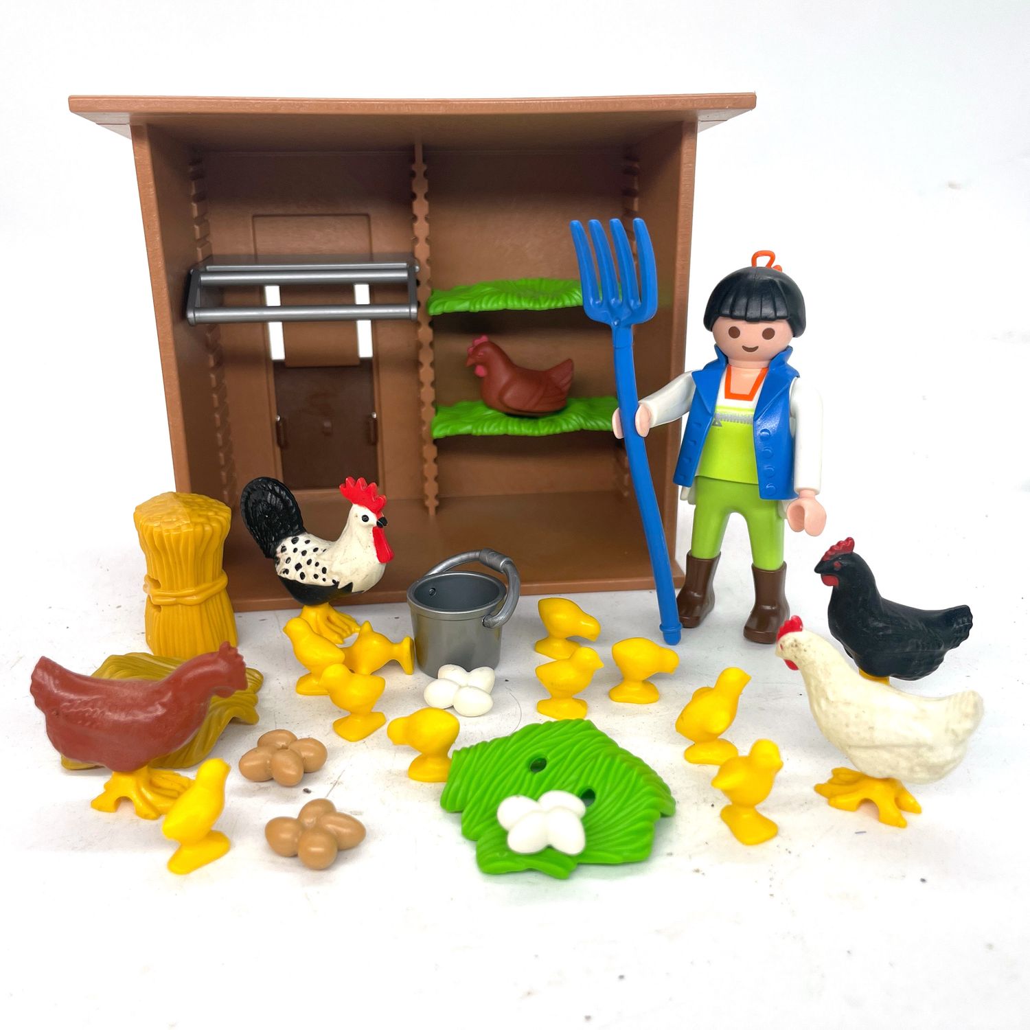 playmobil poulailler avec poules