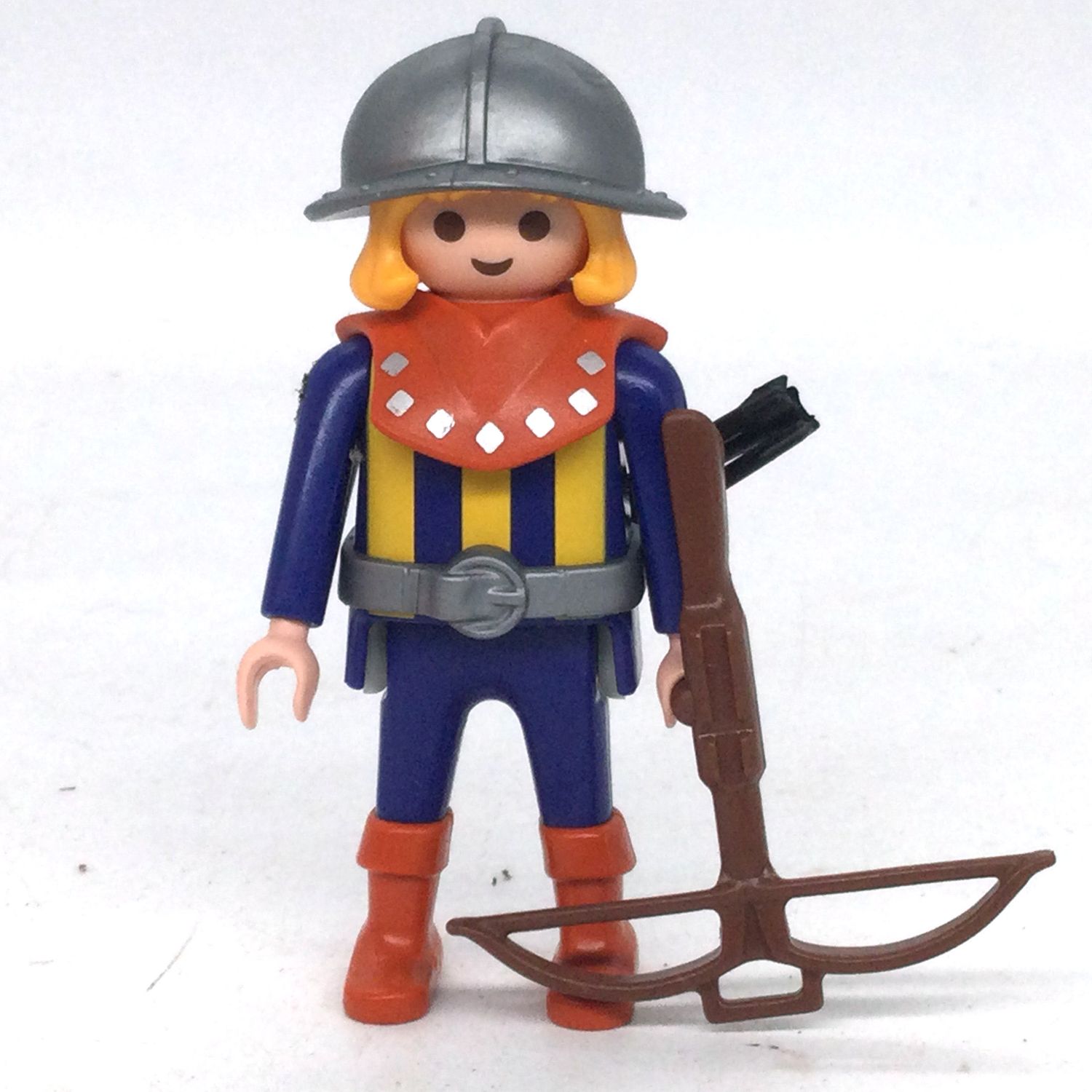 playmobil chevalier féroce rouge argent