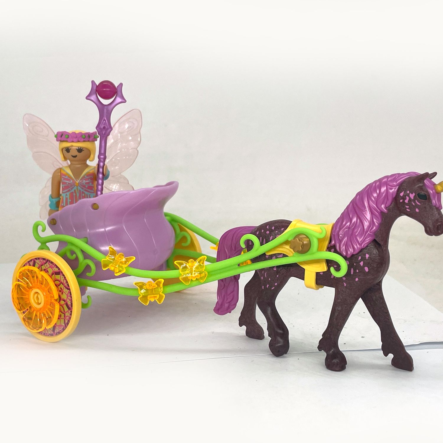 playmobil chariot des fées et licorne