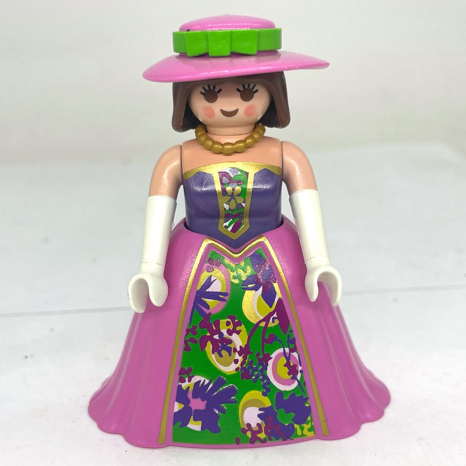 playmobil dame courtisane robe rose