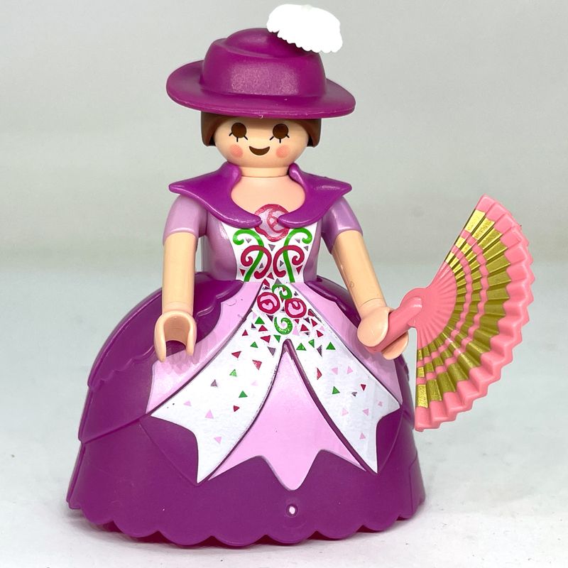 playmobil dame courtisane robe violet