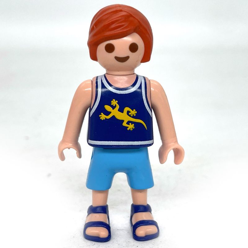 playmobil enfant roux loisir lezard