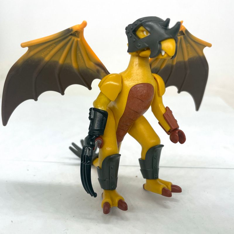 playmobil dragon maléfique orangé