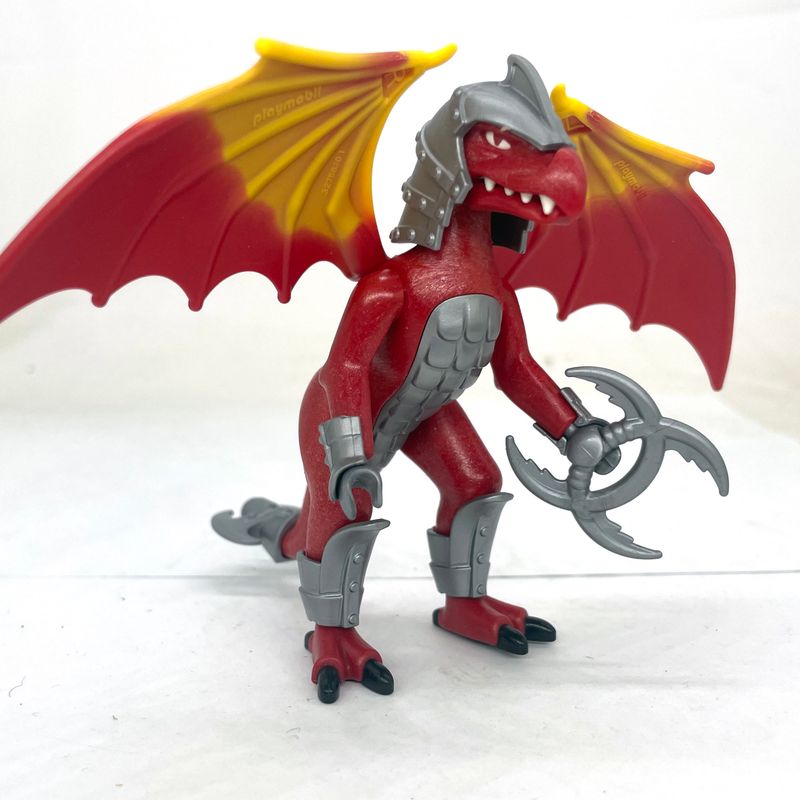 playmobil dragon maléfique rouge
