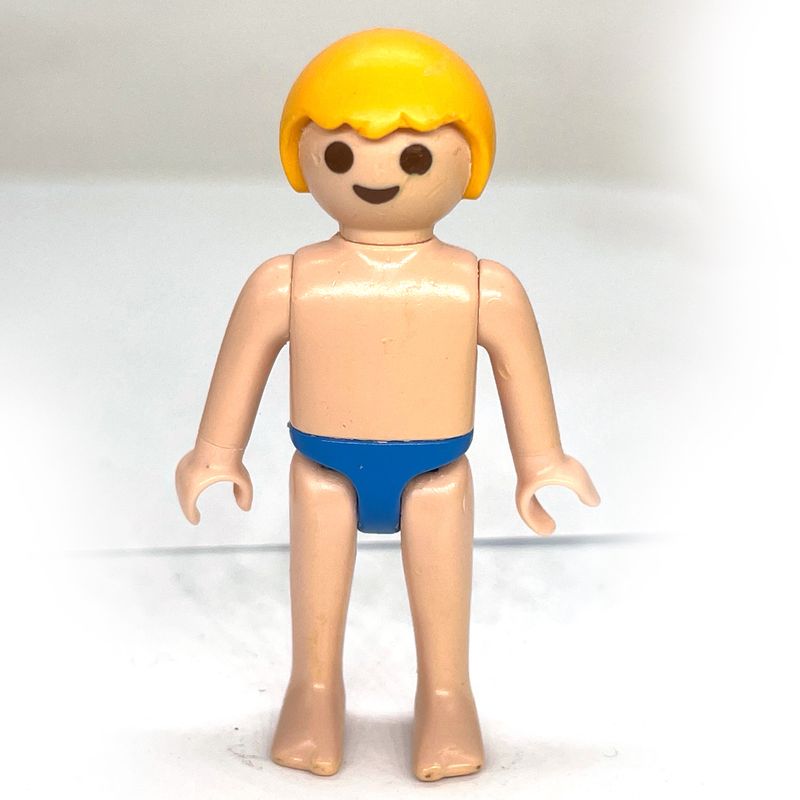 Playmobil enfant baigneur blond