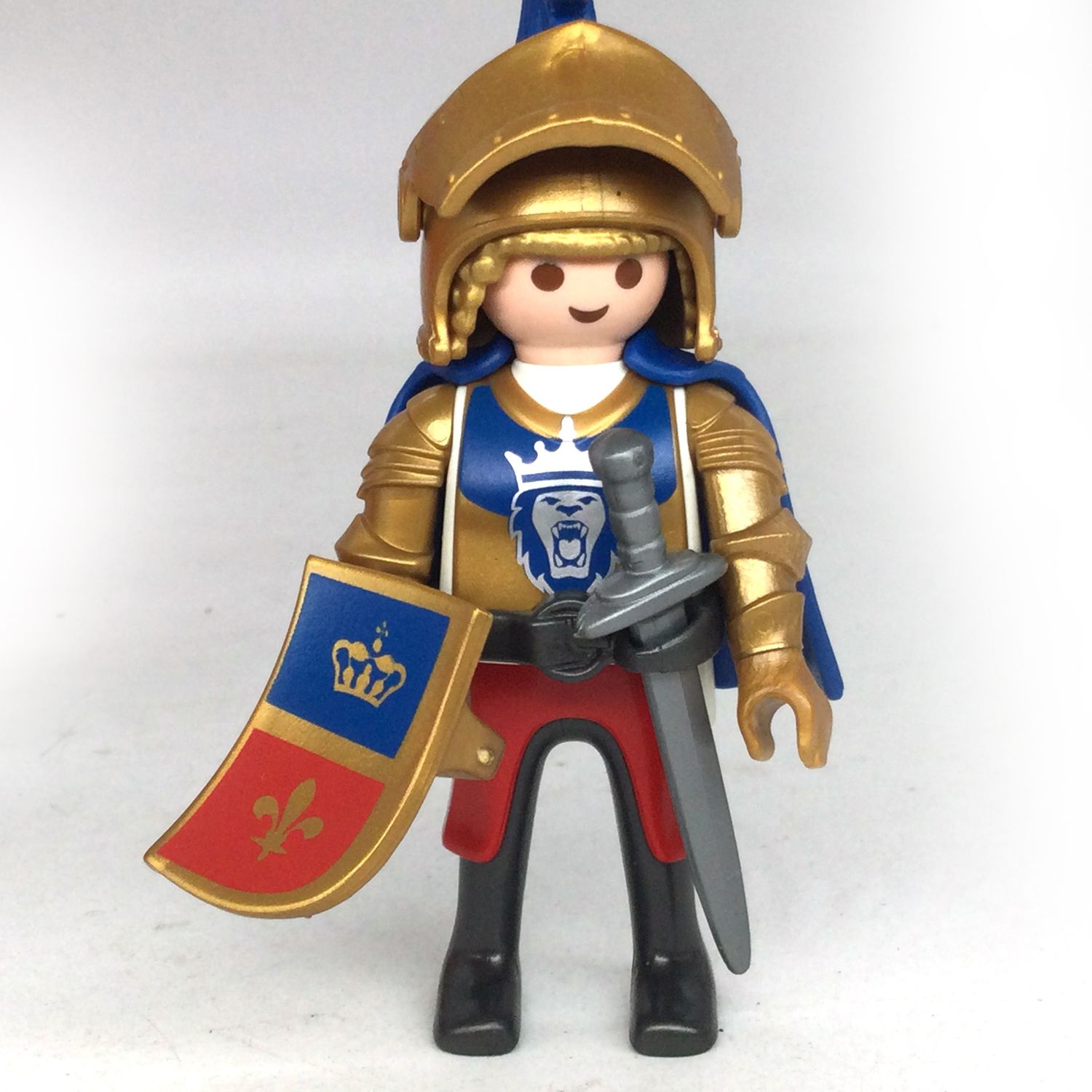 playmobil chevalier lion or 2