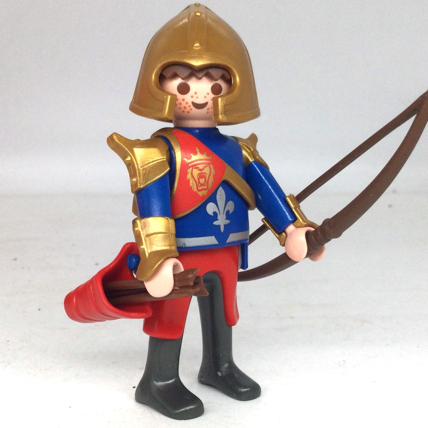 playmobil chevalier lion or archer