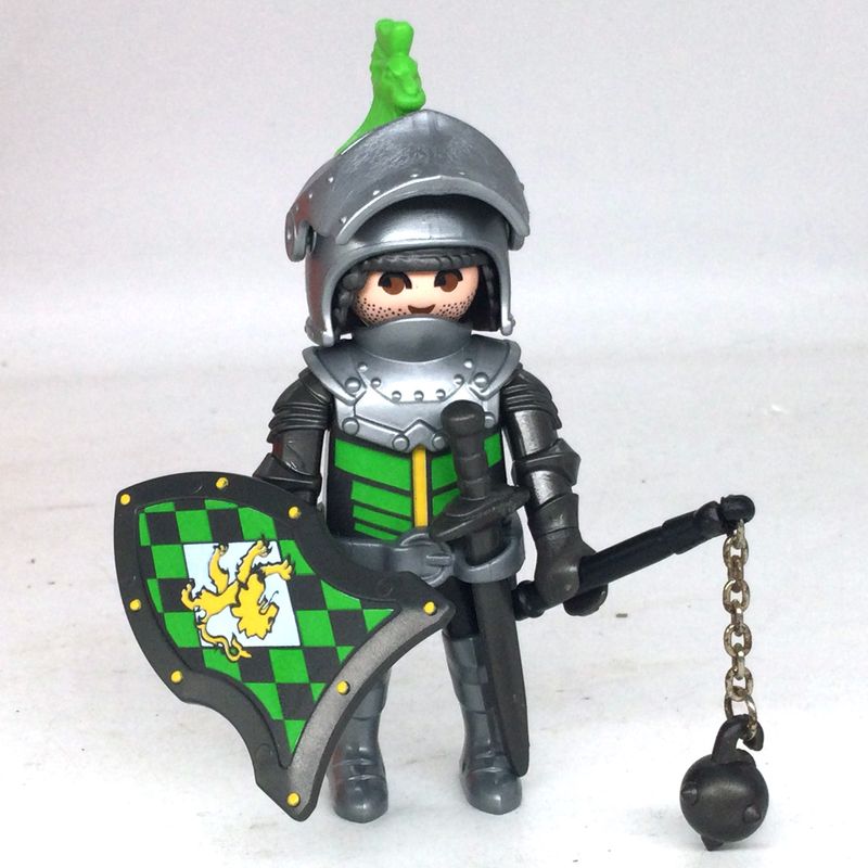 playmobil chevalier lion vert