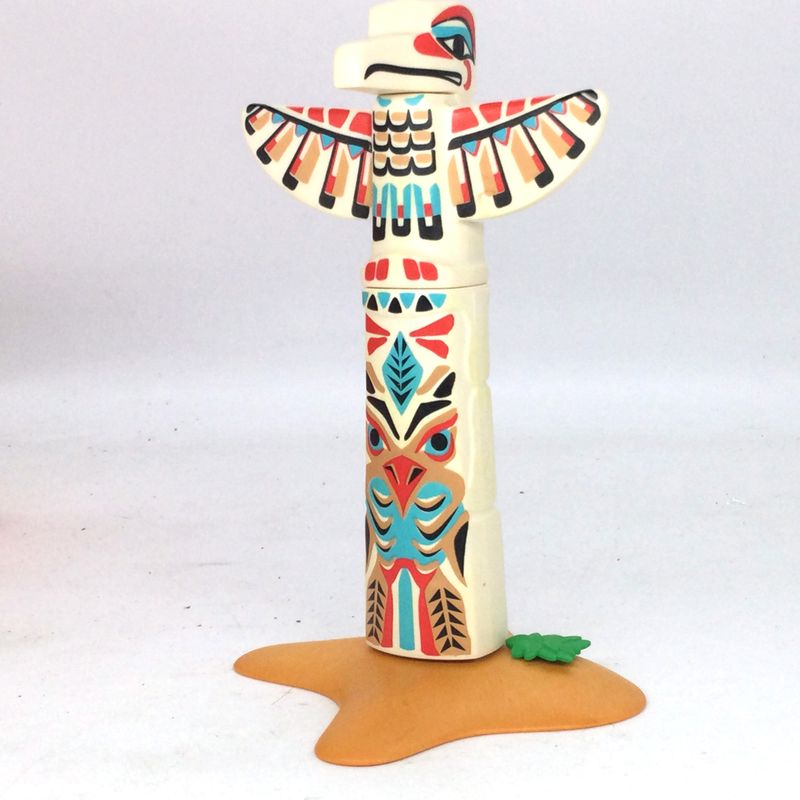 playmobil totem indien décoré