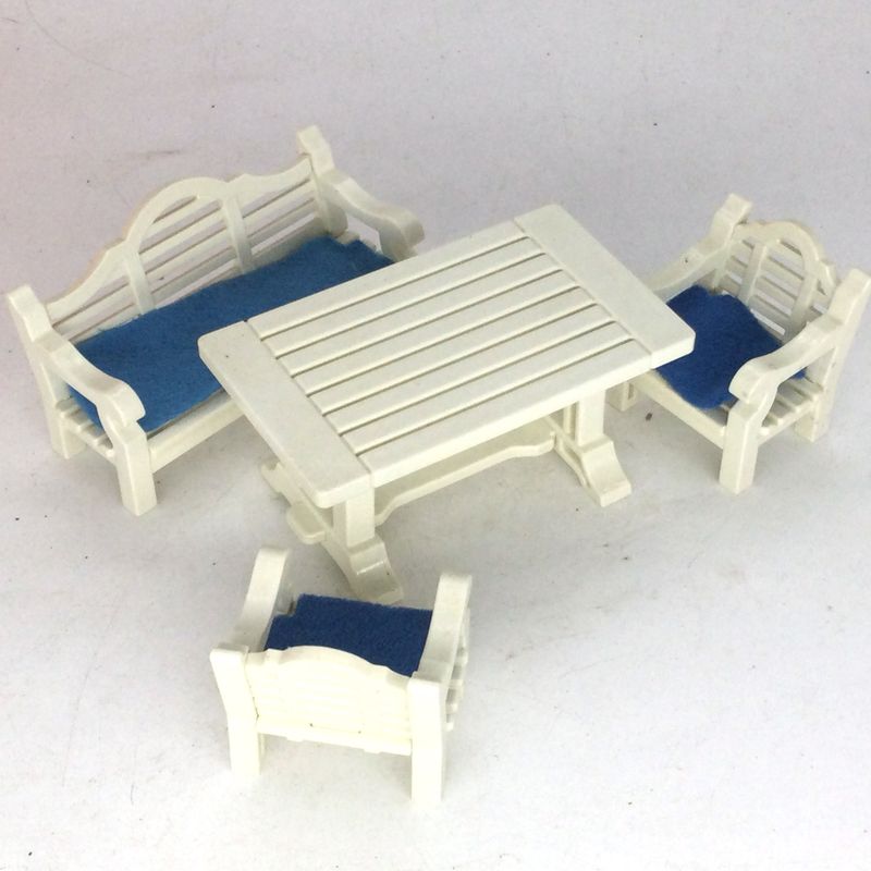 playmobil table banc de jardin 1900