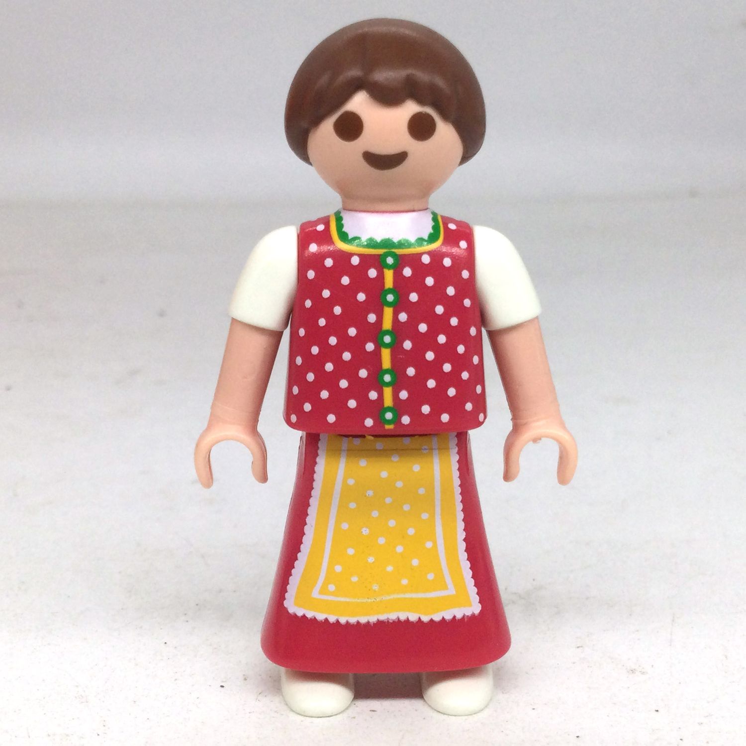 playmobil fillette robe campagne rose