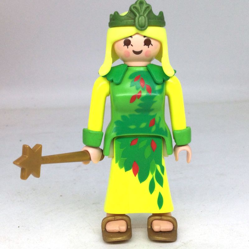 playmobil fée verte jaune fluo