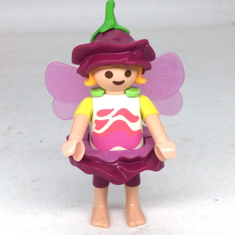 playmobil fillette fée fleur mauve