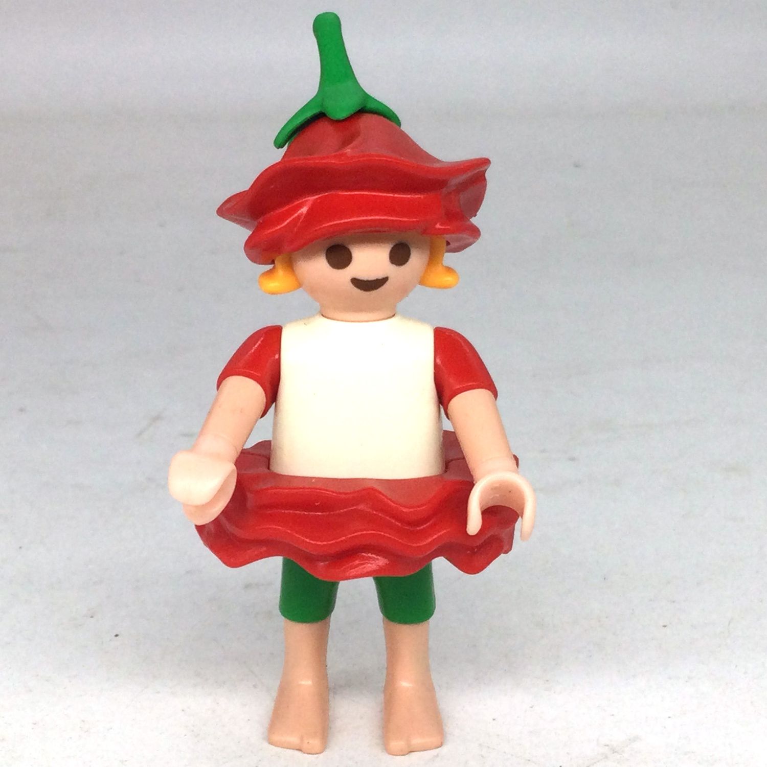 playmobil fillette fée fleur rouge