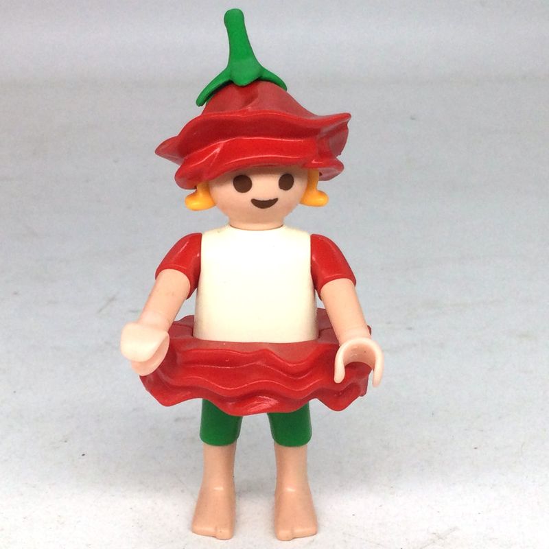 playmobil fillette fée fleur rouge