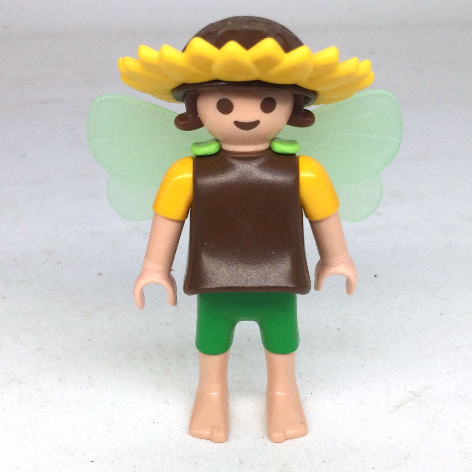 playmobil fillette fée tournesol marron
