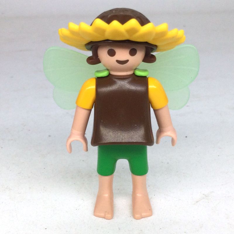 playmobil fillette fée tournesol marron