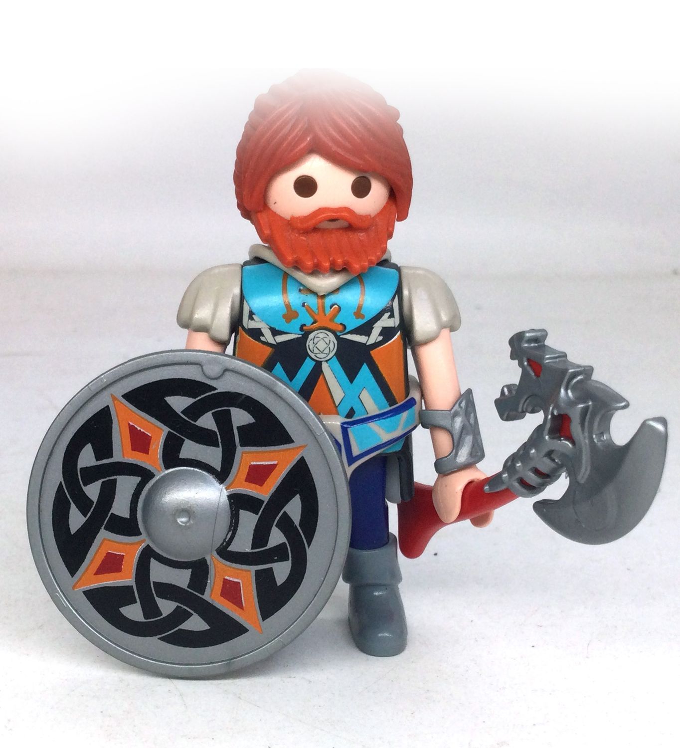 playmobil guerrier nain roux