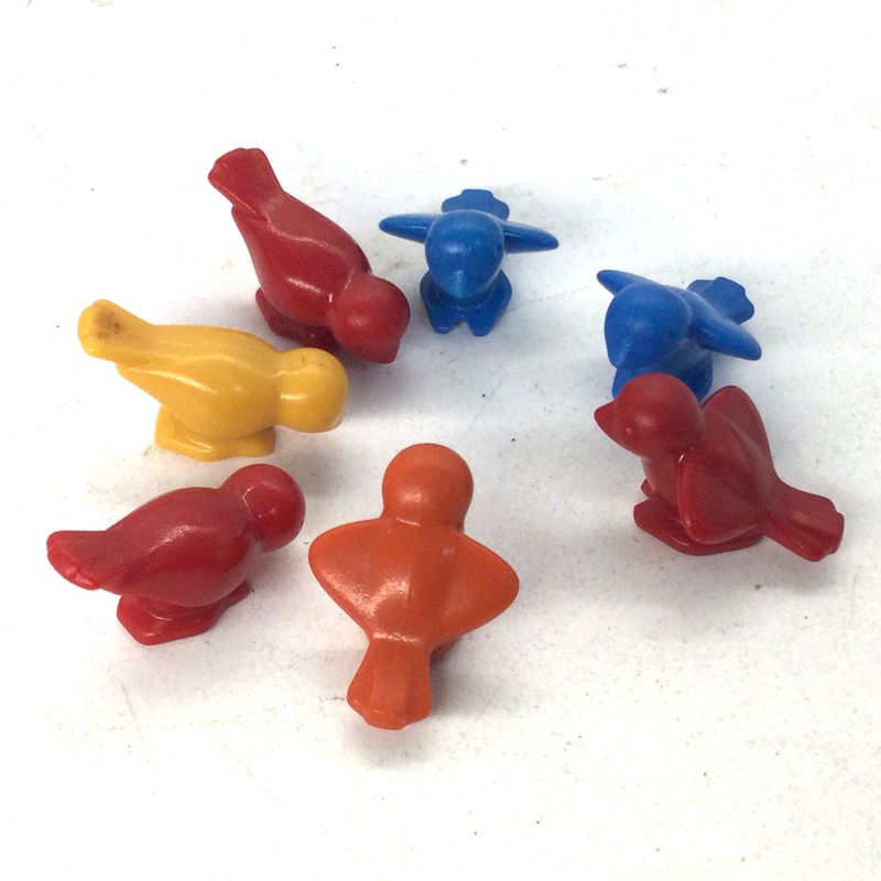 Playmobil petits oiseaux colorés
