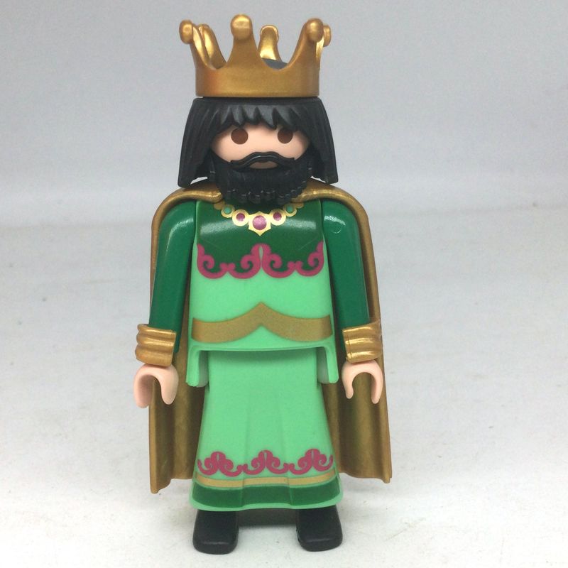 playmobil roi mage vert