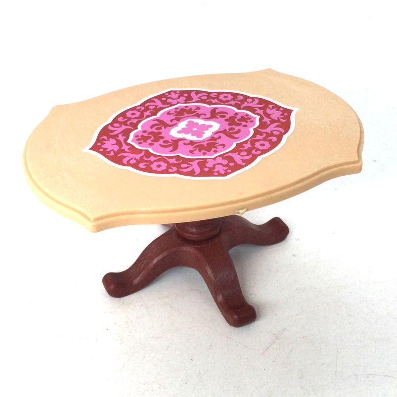 playmobil table acajou décorée