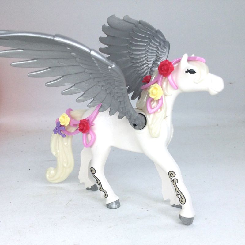 playmobil pégase blanc argent