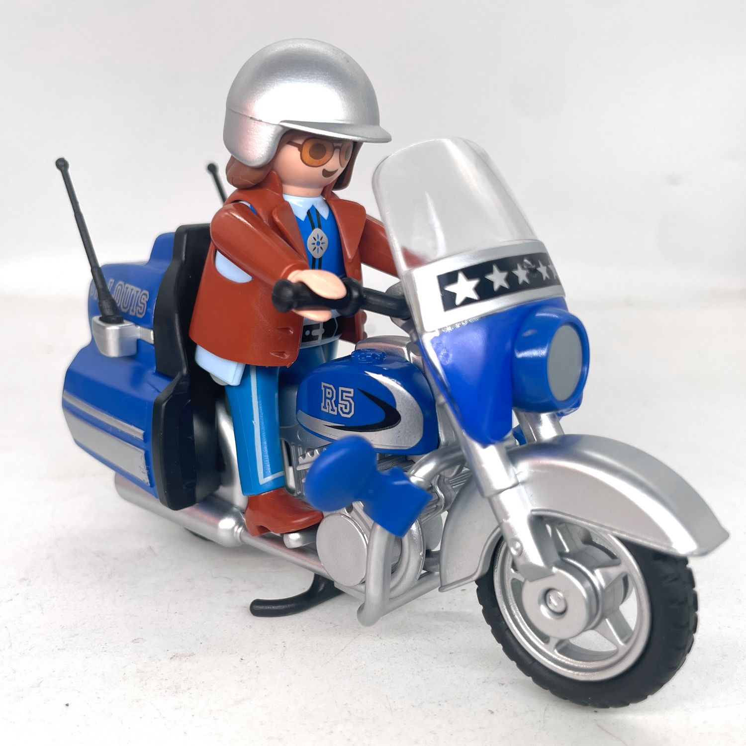 playmobil moto bleu saint louis