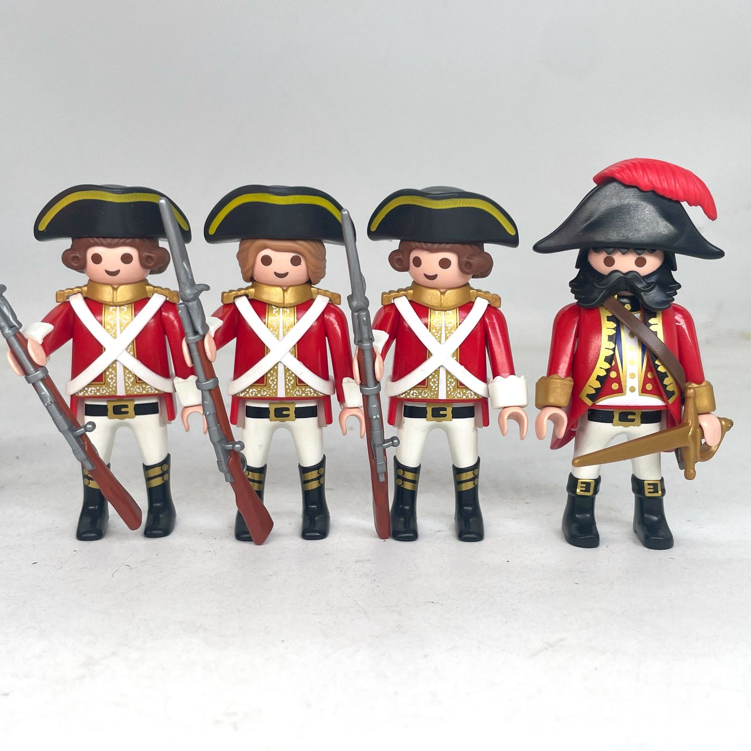 playmobil 4 soldats anglais